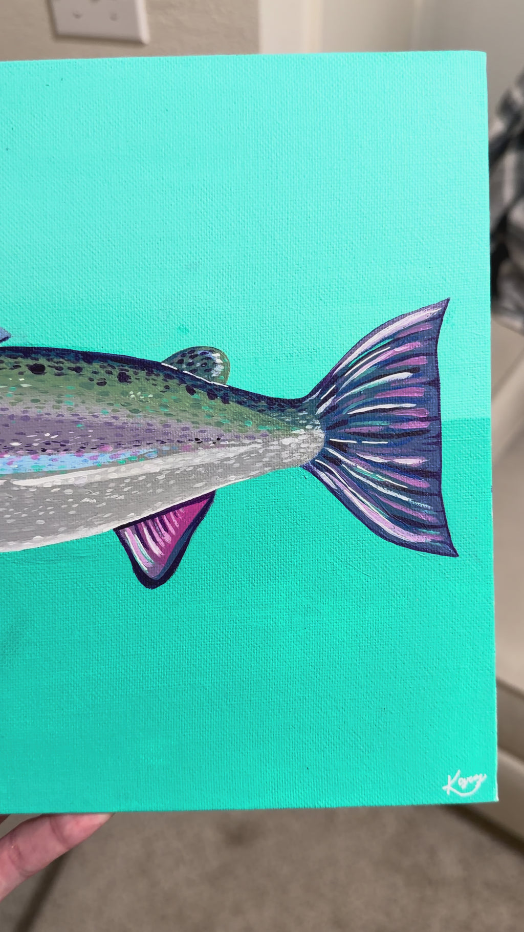 video of swordfish painting