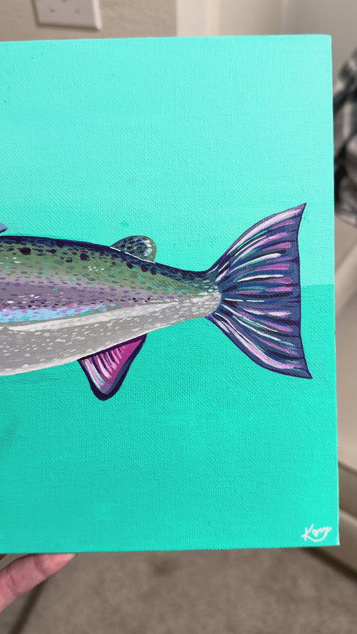 video of swordfish painting